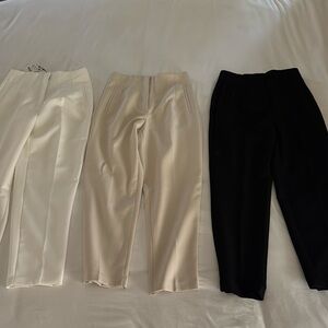 Zara high-waisted dressy pants. Bundle. Size M.